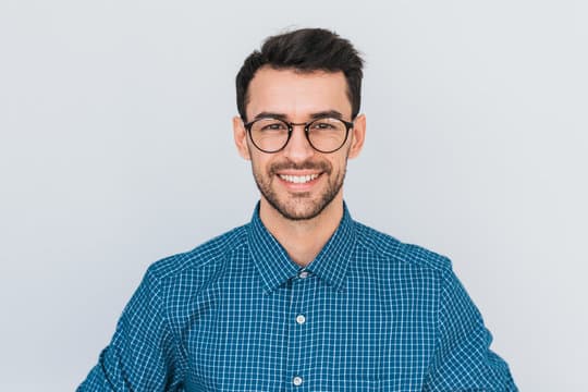 Happy patient at follow-up appointment